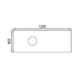 Столешница Акватон Брук 120см (80+40) 1A204505BC010